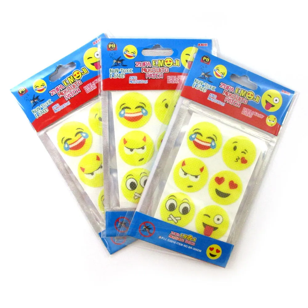 18 Pc Emoji Mosquito Patch Baby Repellent Sticker Protect Kids Natural Non Toxic