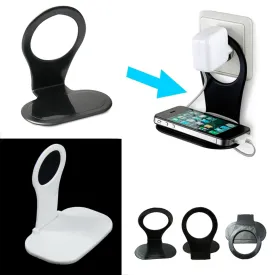 2 PC Wall Mount Cell Phone Holder Charging Stand Station Free Universal Tablet