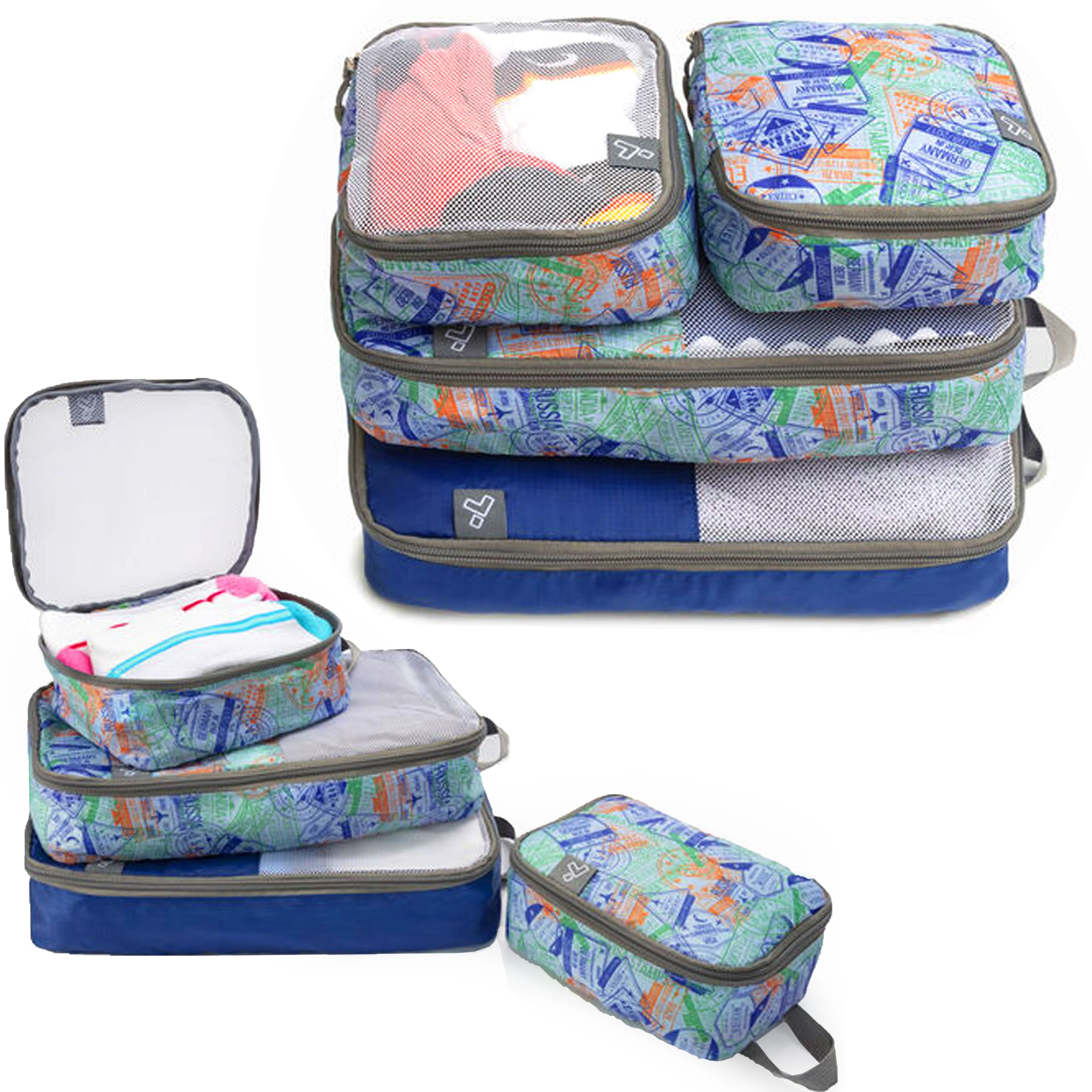 4 Pc Travelon Packing Organizer Toiletry Makeup Cosmetic Bag Case Zipper Holder