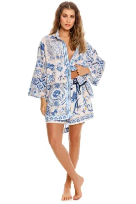 Agua Bendita Chrissy Azure Shirt