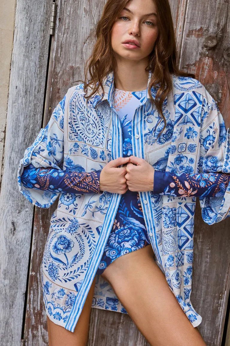 Agua Bendita Chrissy Azure Shirt