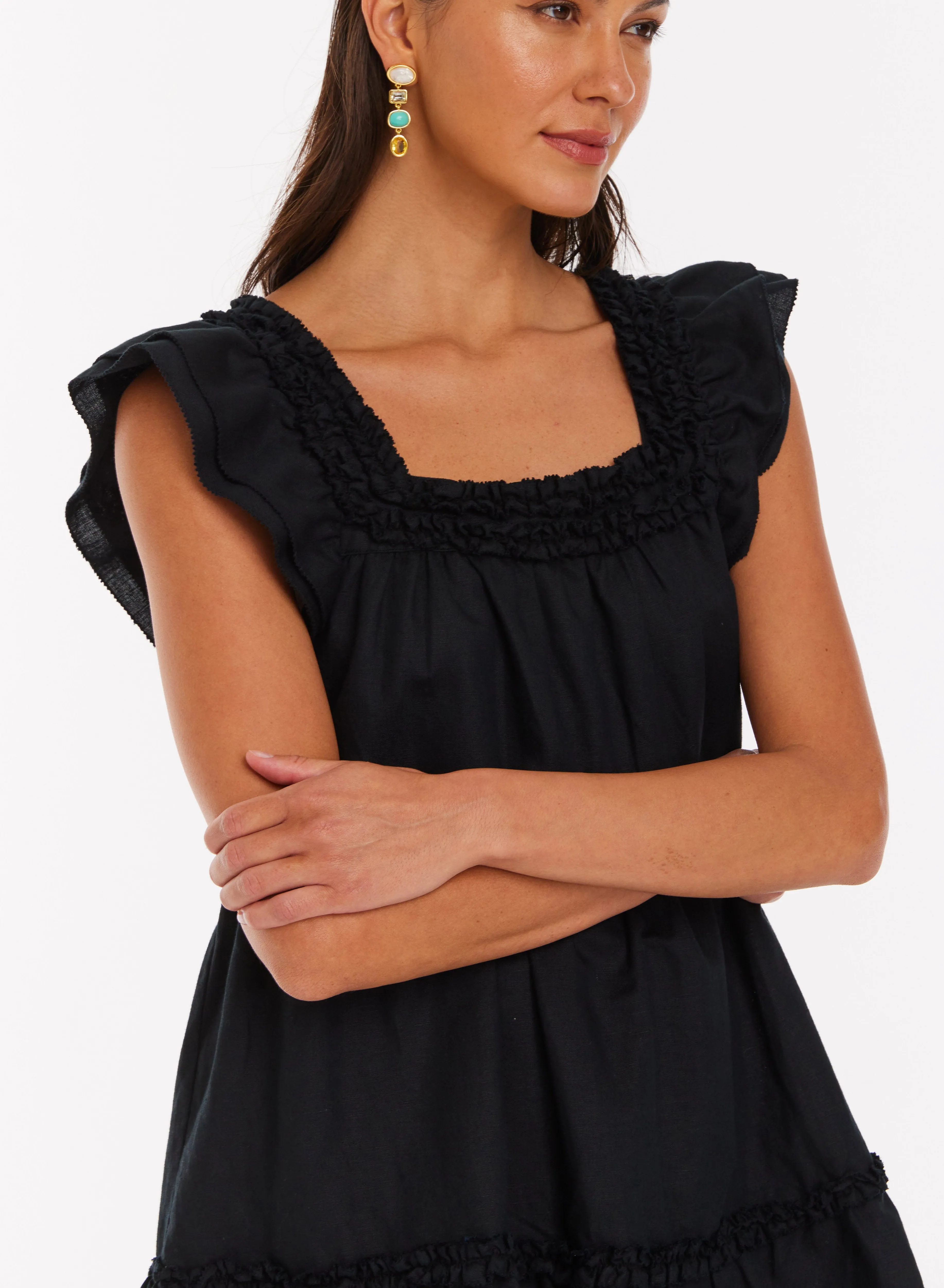 Allison New York Faye Mini Dress - Black