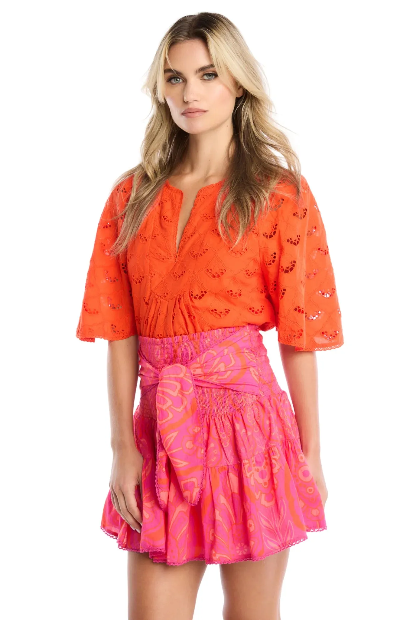 Allison New York Freda Top - Cherry Tomato