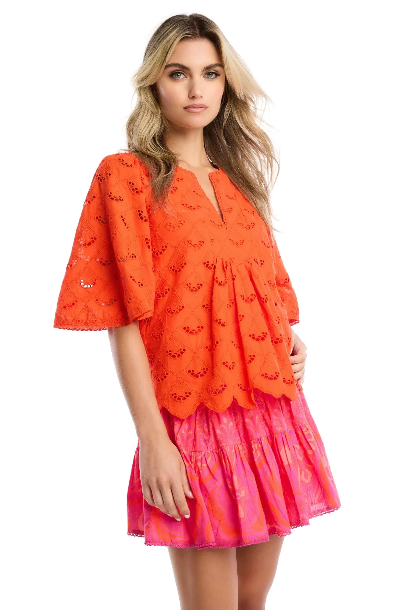 Allison New York Freda Top - Cherry Tomato