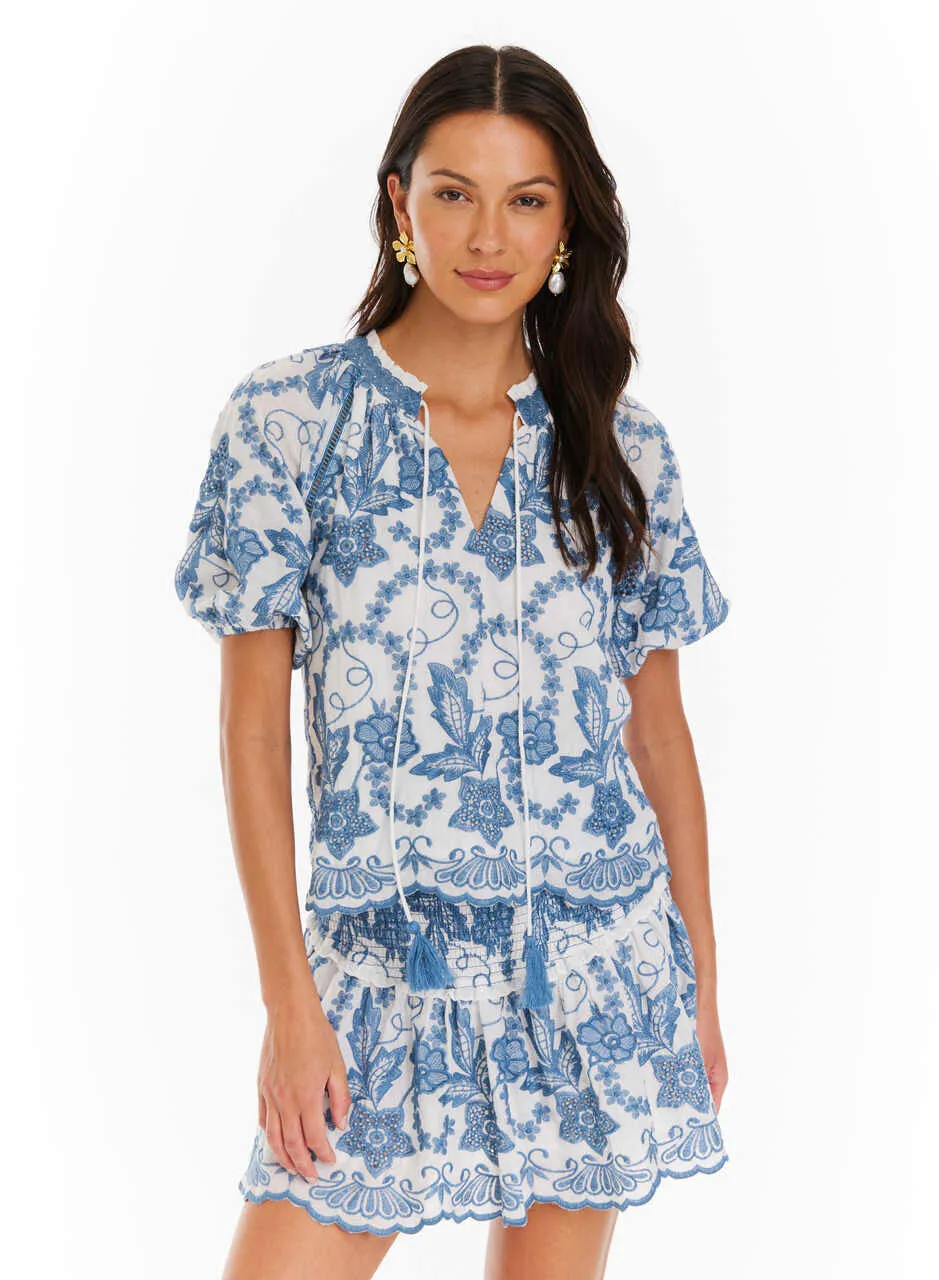 Allison New York Josephine Top - Coronet Blue