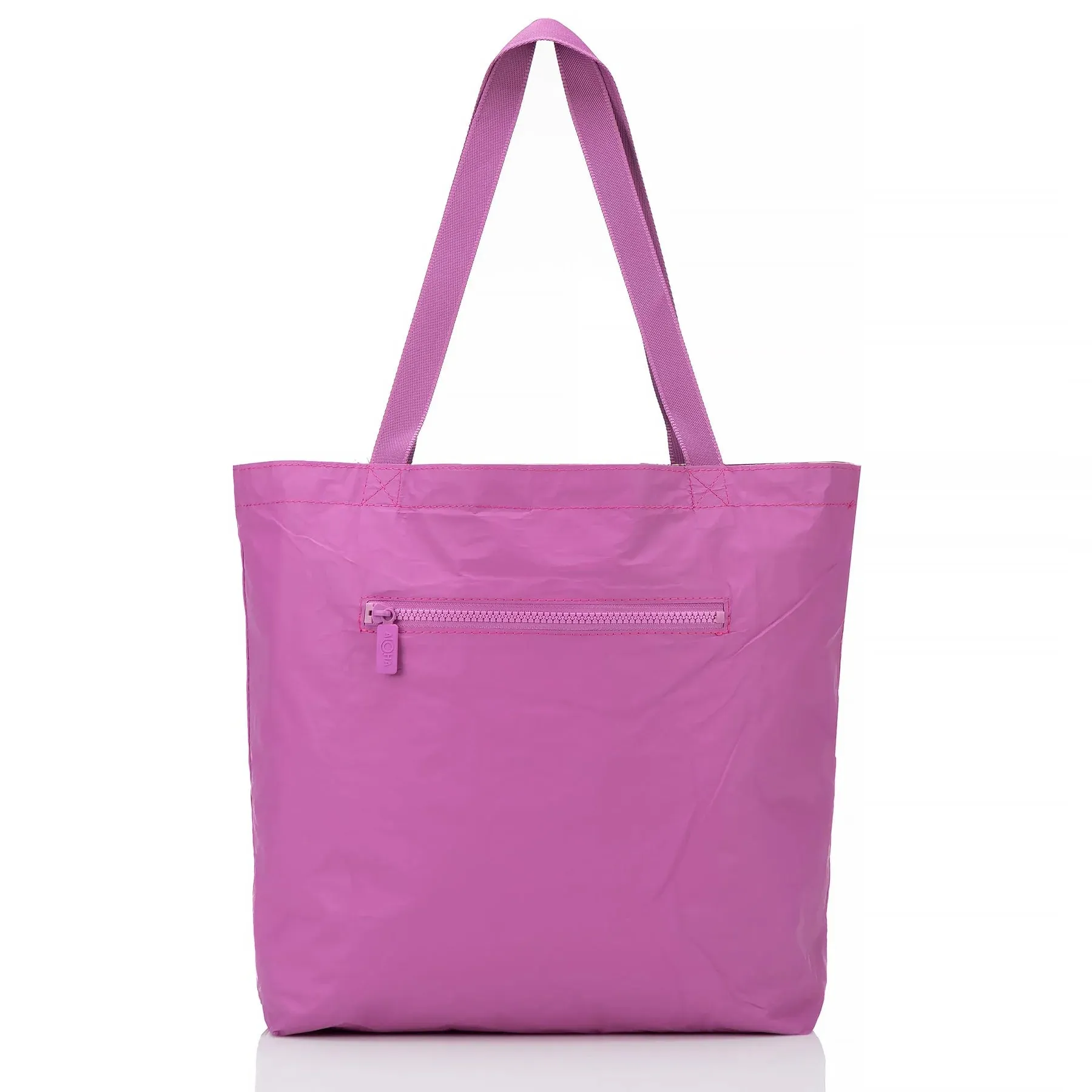 Aloha Collection Heliconia Reversible Tote - Glow On Orchid
