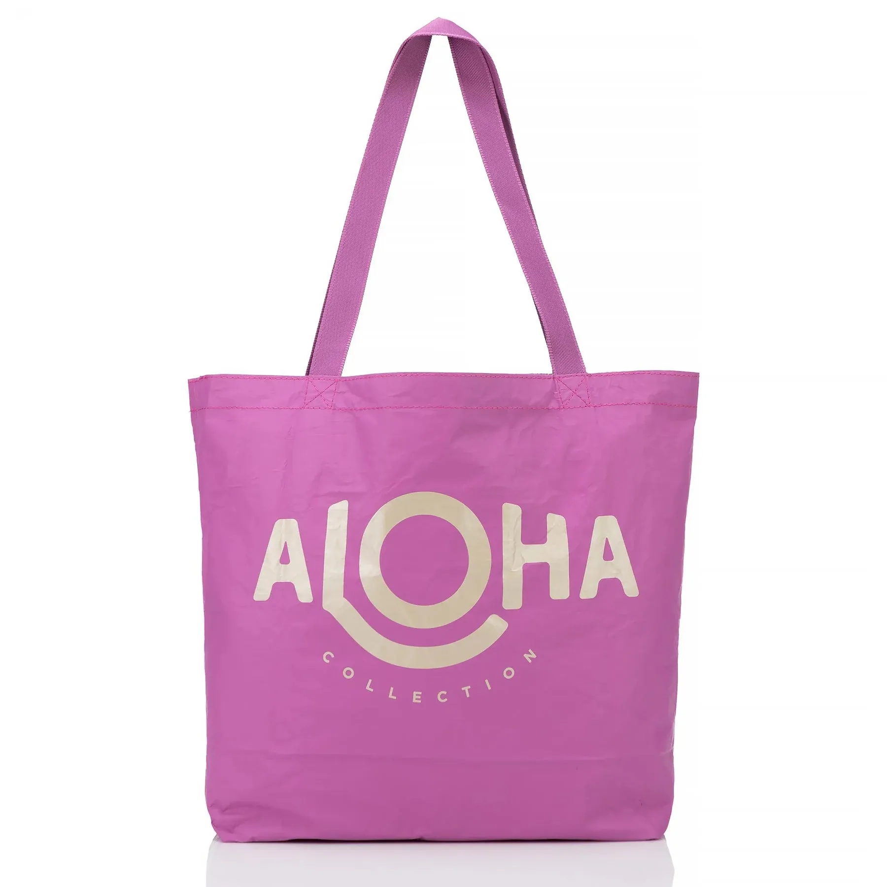Aloha Collection Heliconia Reversible Tote - Glow On Orchid