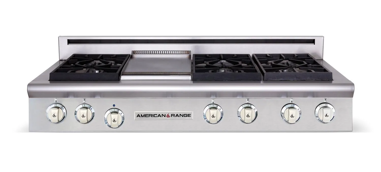 American Range AMERICANRANGELEGENDAROBSCT4842GR Legend 48 Inch Performer Rangetop