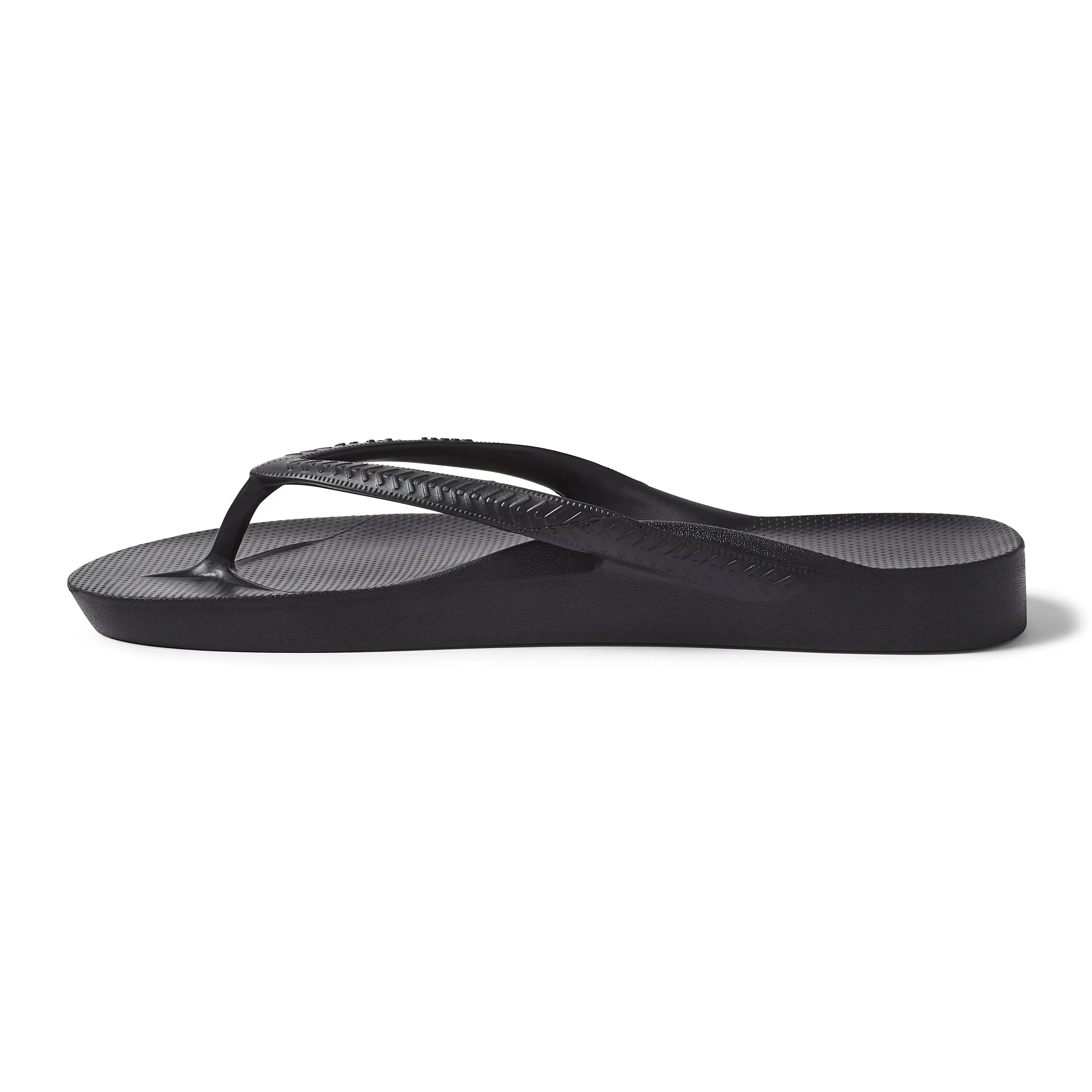 Archies Arch Support Flip Flops - Black