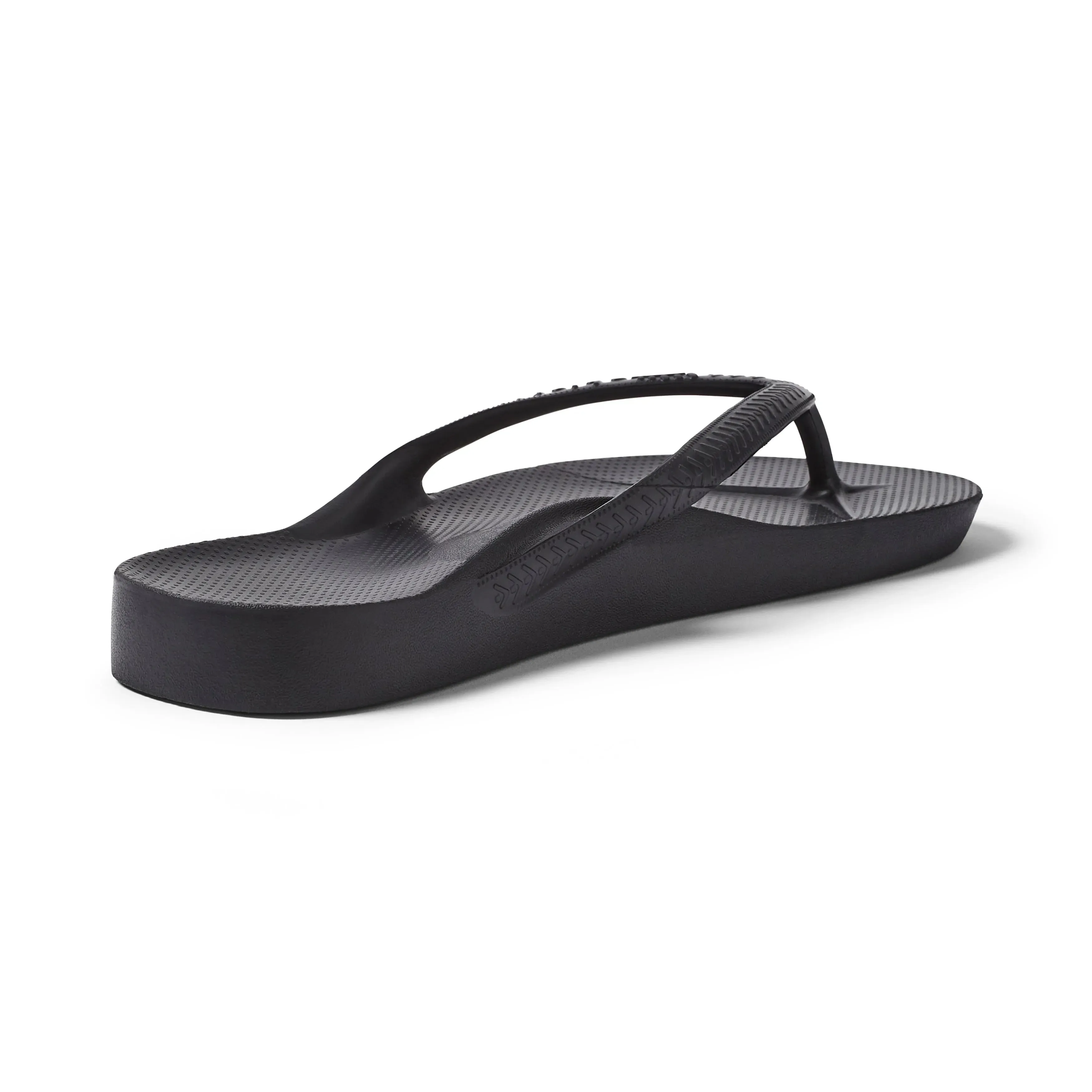 Archies Arch Support Flip Flops - Black