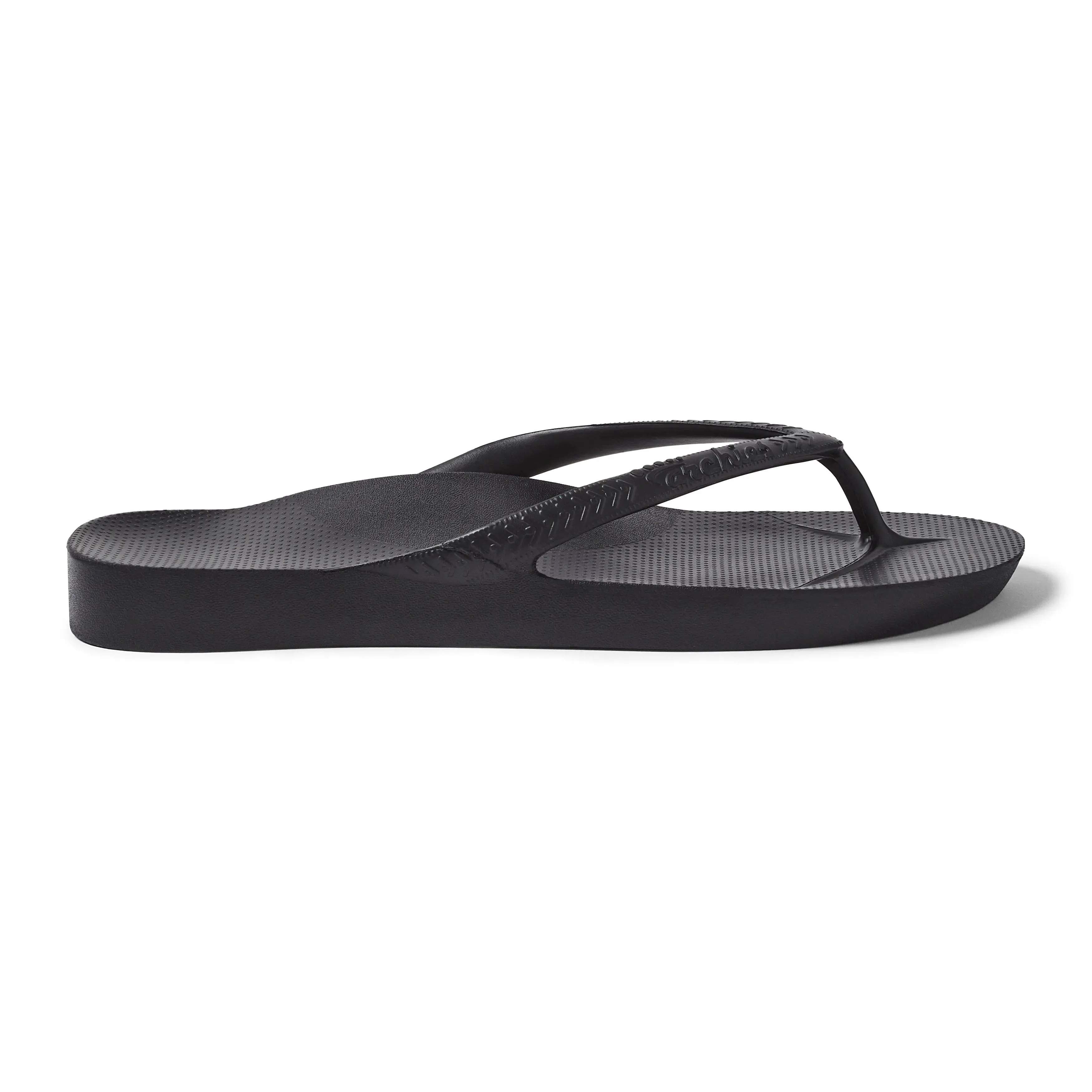 Archies Arch Support Flip Flops - Black
