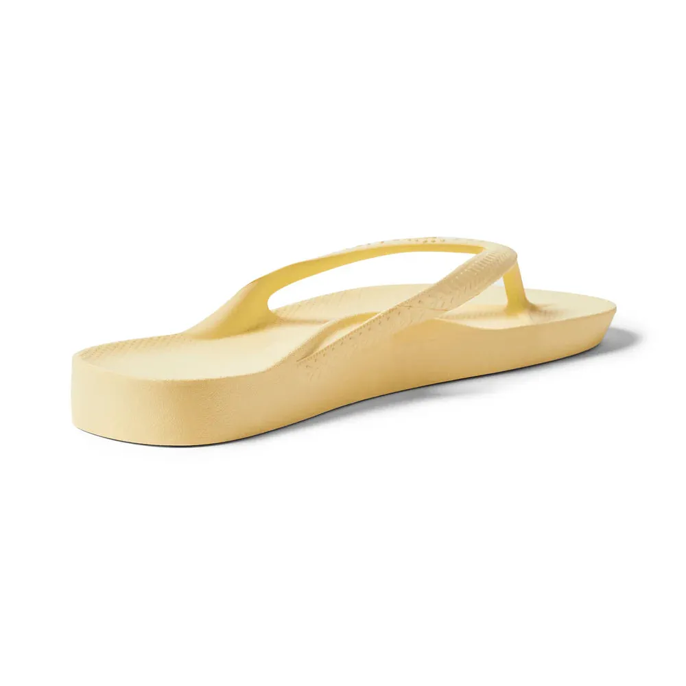 Archies Footwear Arch Support Flip Flops - Lemon