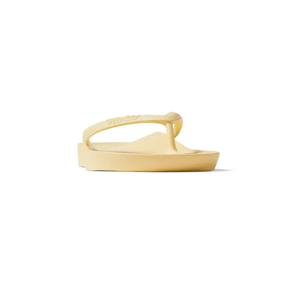 Archies Footwear Arch Support Flip Flops - Lemon