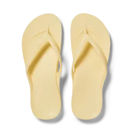 Archies Footwear Arch Support Flip Flops - Lemon