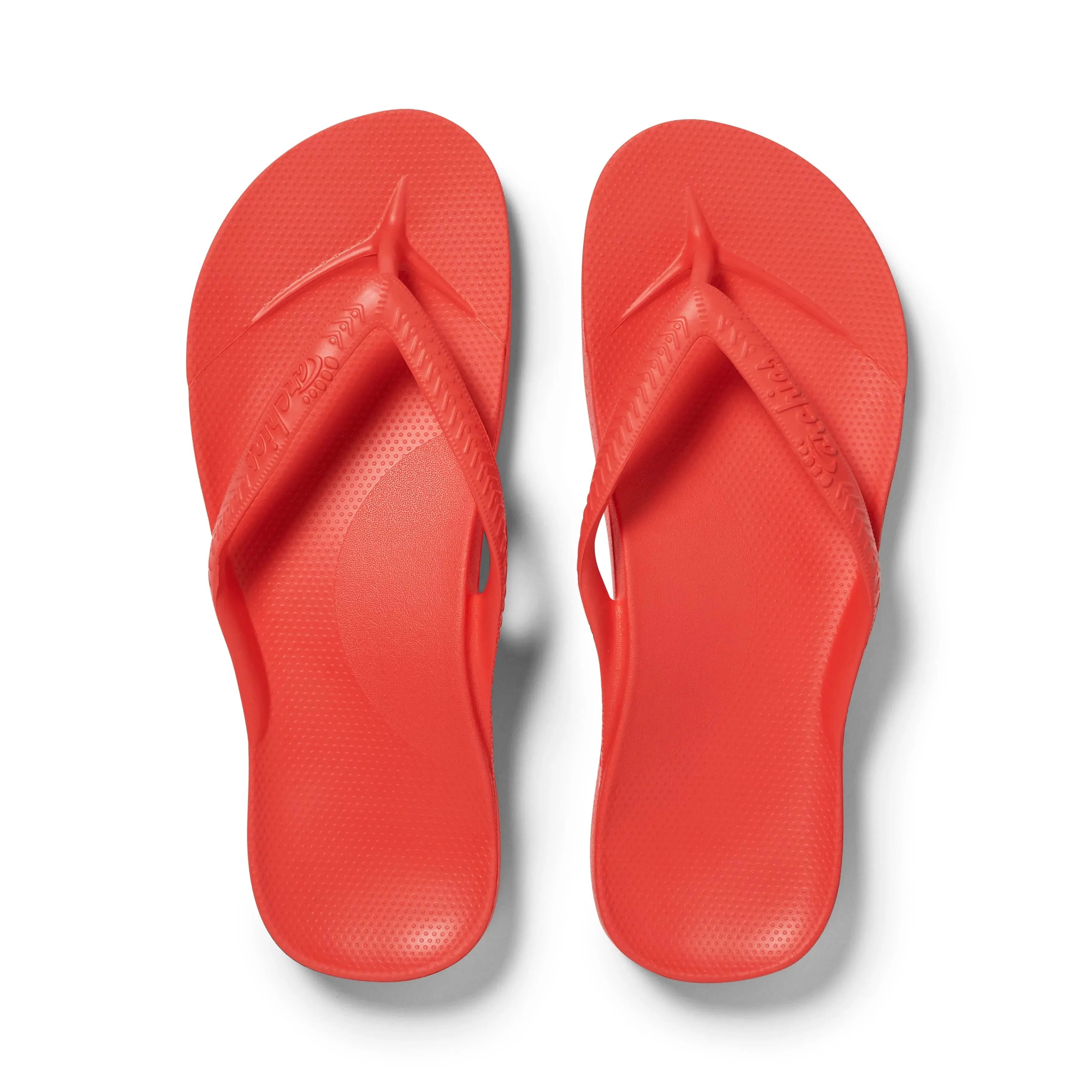Archies Support Flip Flops - Coral