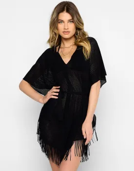 Beach Bunny Haute Summer Black Kaftan