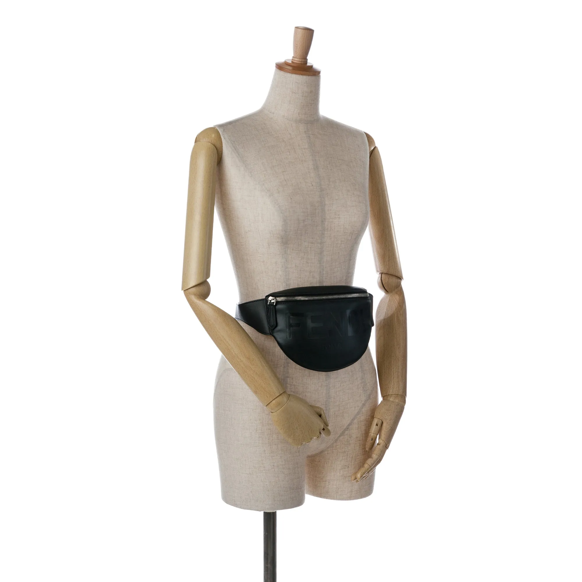 Black Fendi Fendi Logo Belt Bag