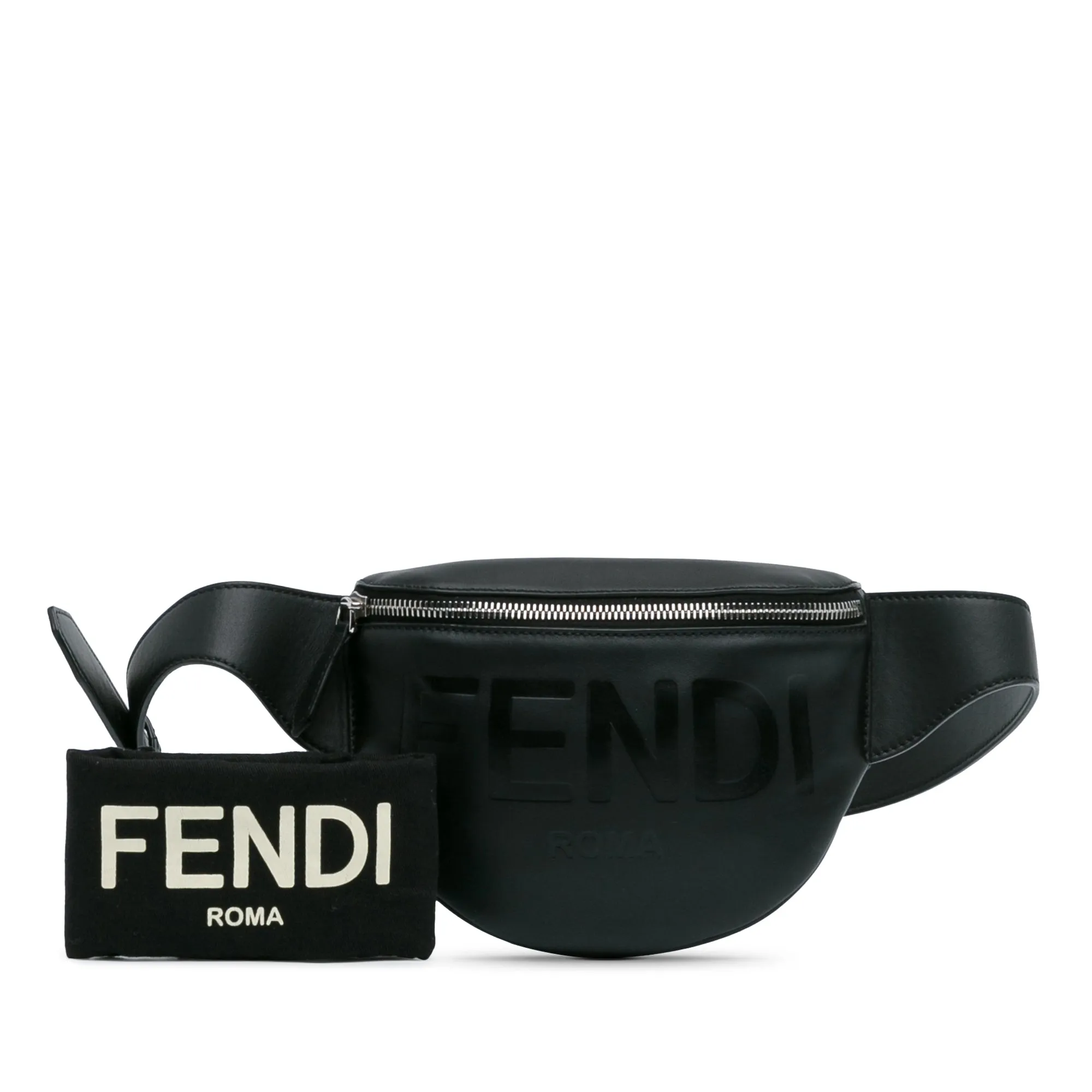 Black Fendi Fendi Logo Belt Bag