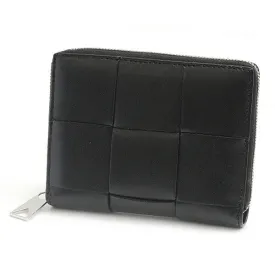 Bottega Veneta Lambskin Compact Zip Wallet
