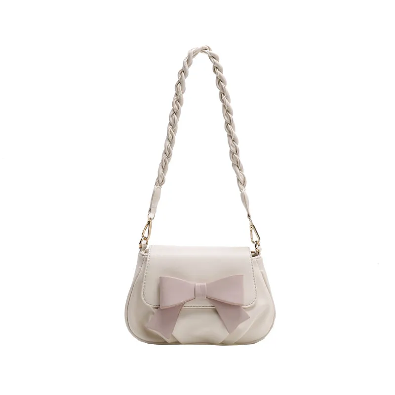 Bow-tie Flap Pocket Shoulder Bag
