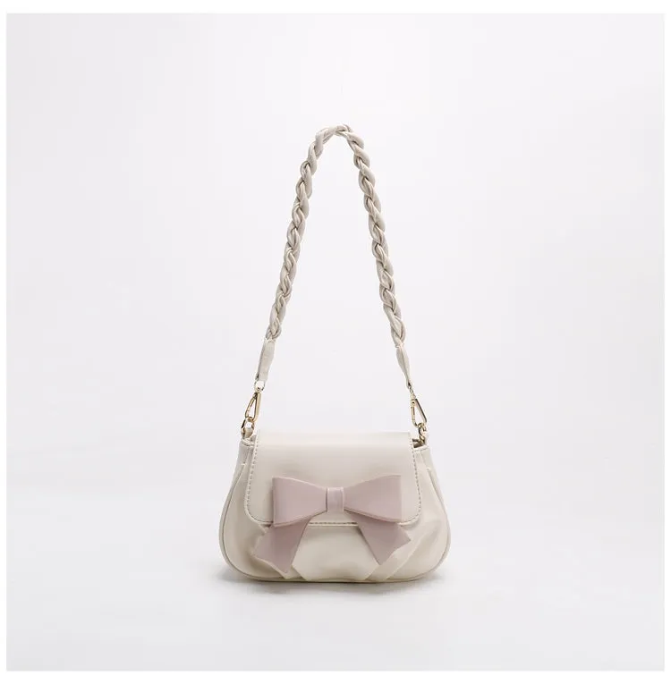 Bow-tie Flap Pocket Shoulder Bag