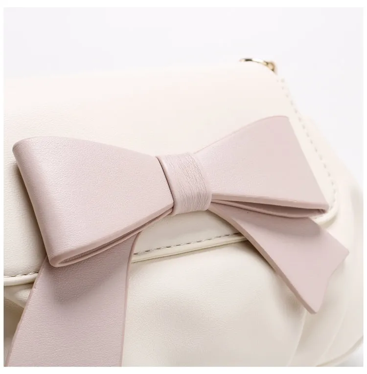 Bow-tie Flap Pocket Shoulder Bag
