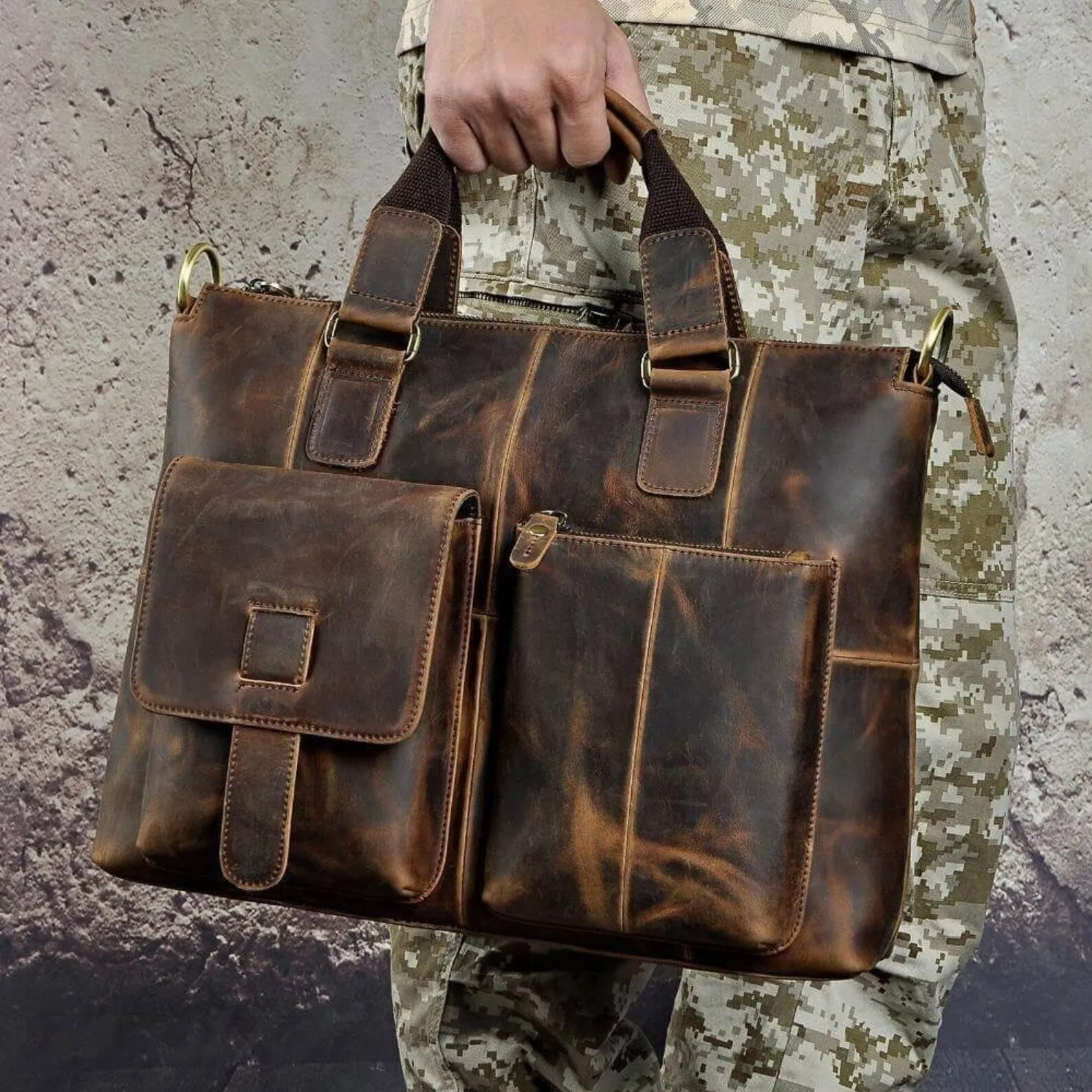 Brown Messenger Bag Leather