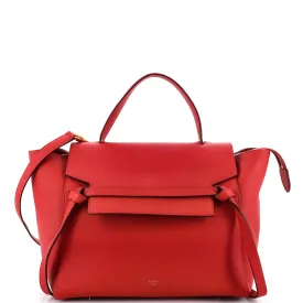 CELINE Belt Bag Textured Leather Mini
