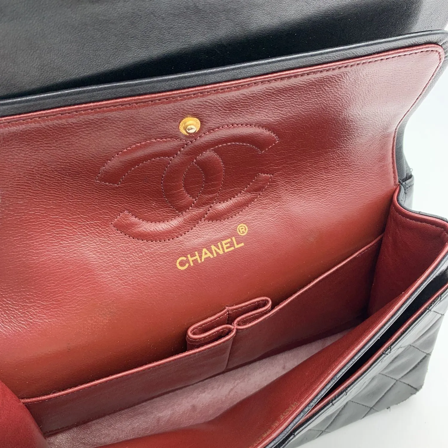 CHANEL Bags Errita Black Quilted Timeless Classic 2.55 Shoulder Bag 25 Cm