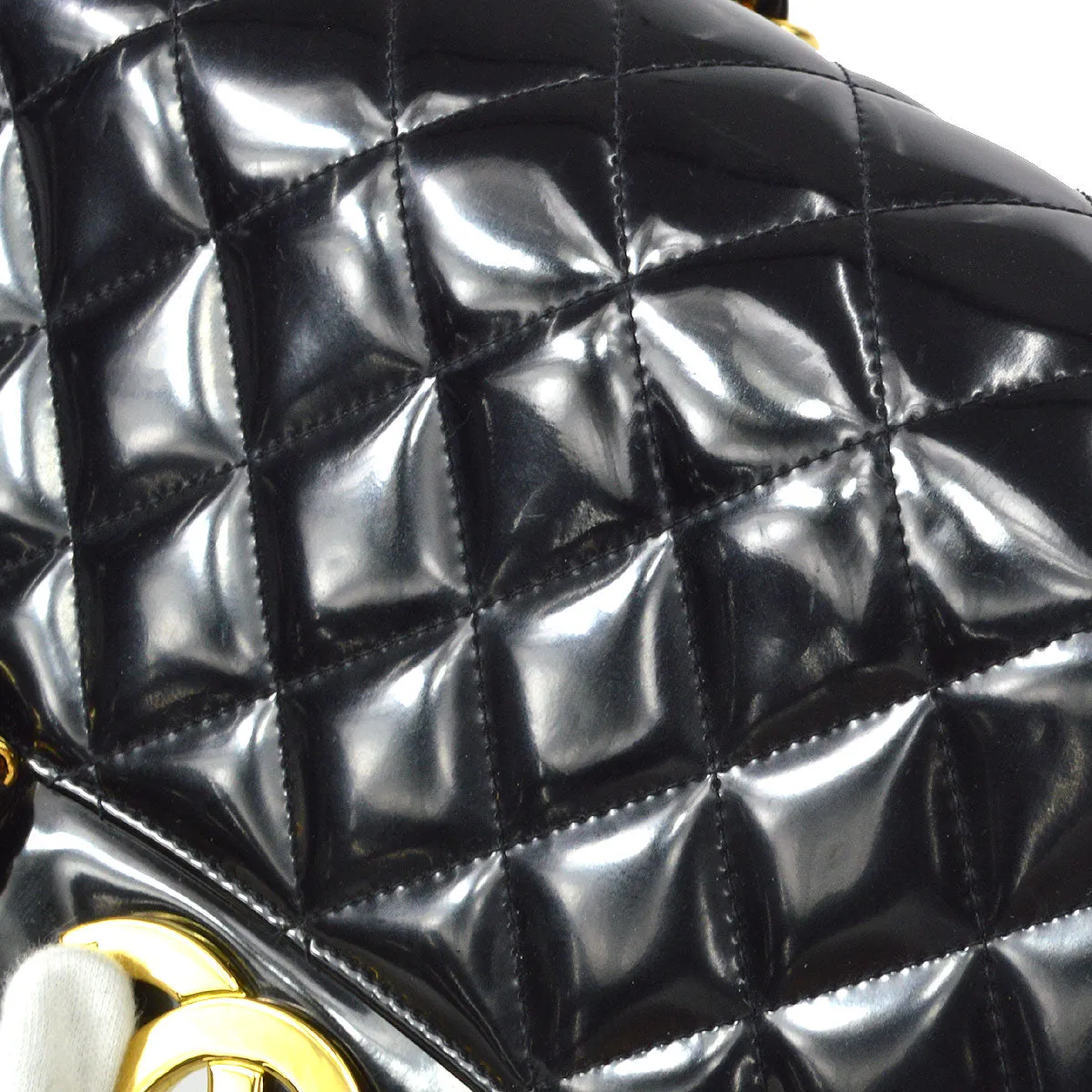 CHANEL Classic Flap Maxi Chain Shoulder Bag Black 26318