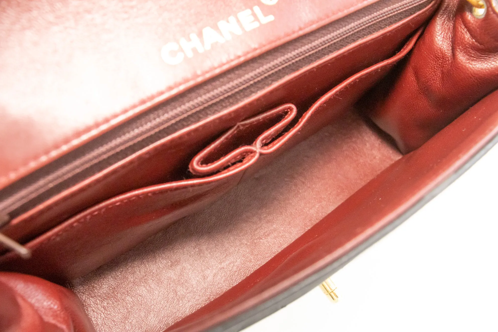 CHANEL Small Single Flap Chain Shoulder Bag Black Quilted Lambskin n03