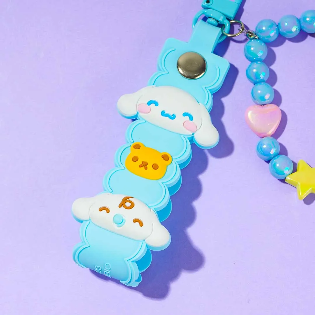 Cinnamoroll Keychain With Beaded Bracelet