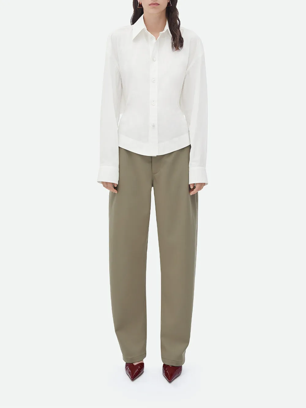 Compact cotton shirt