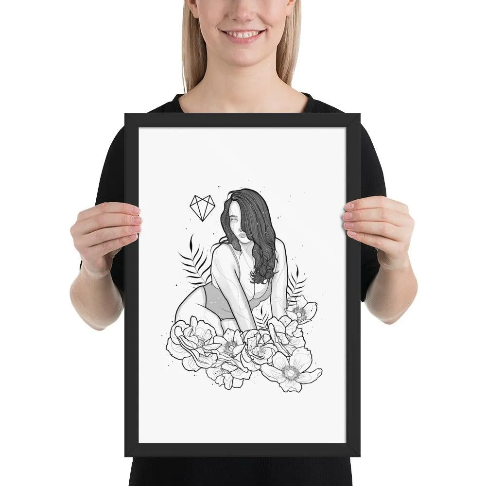Darkest Vixen Framed Art • Miss Vix