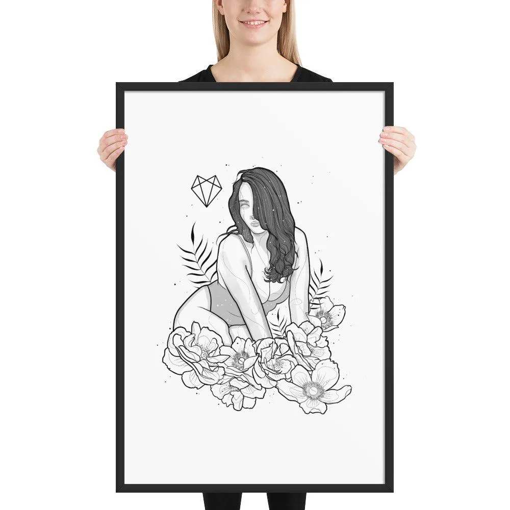 Darkest Vixen Framed Art • Miss Vix