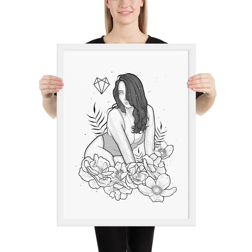 Darkest Vixen Framed Art • Miss Vix