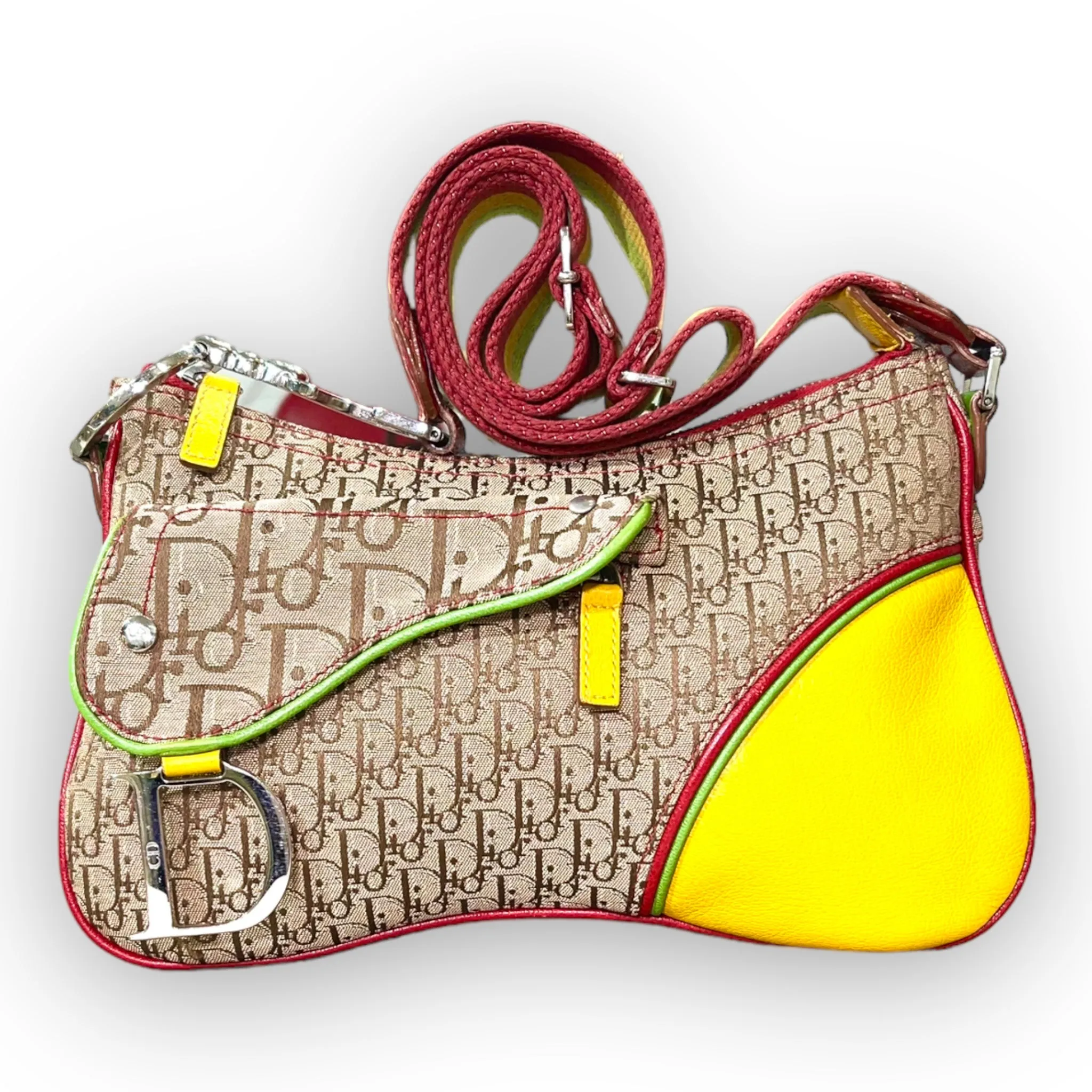Dior Diorissimo Rasta Saddle Bag