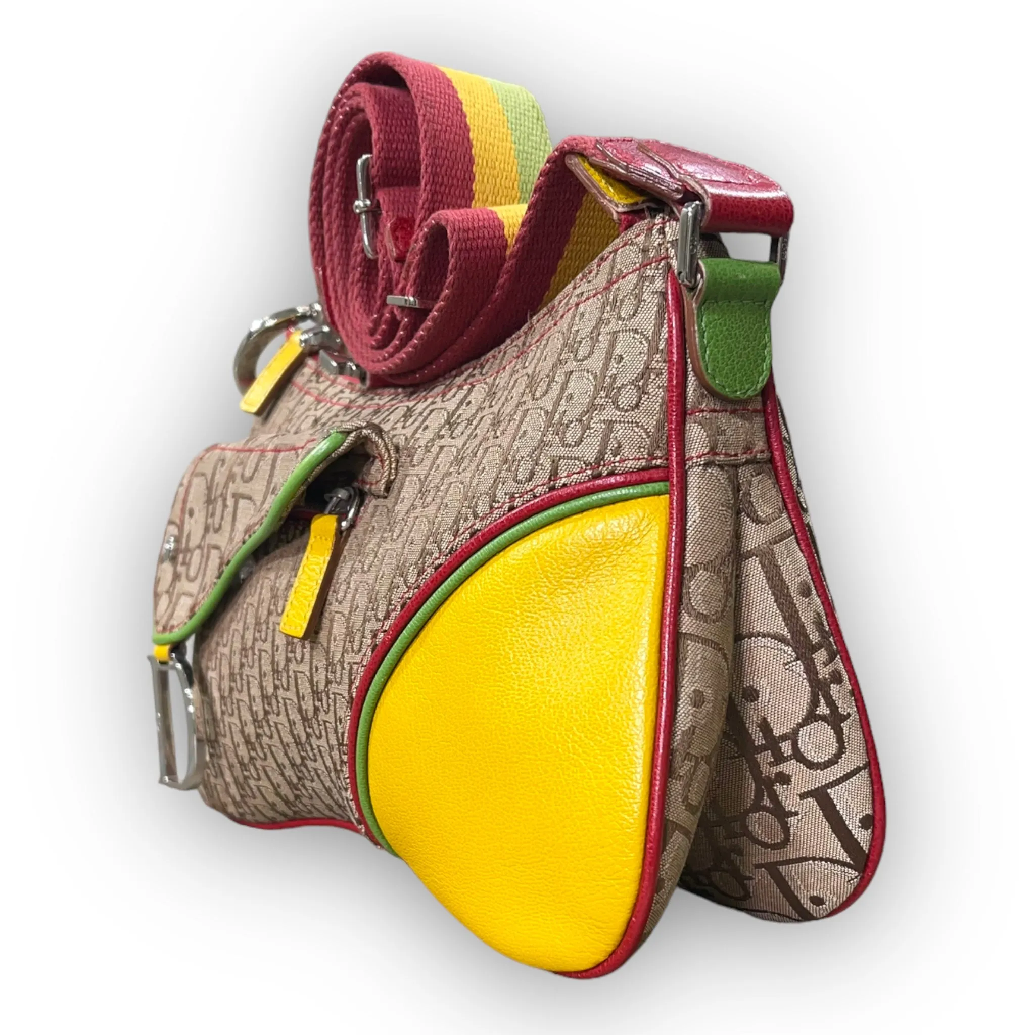 Dior Diorissimo Rasta Saddle Bag