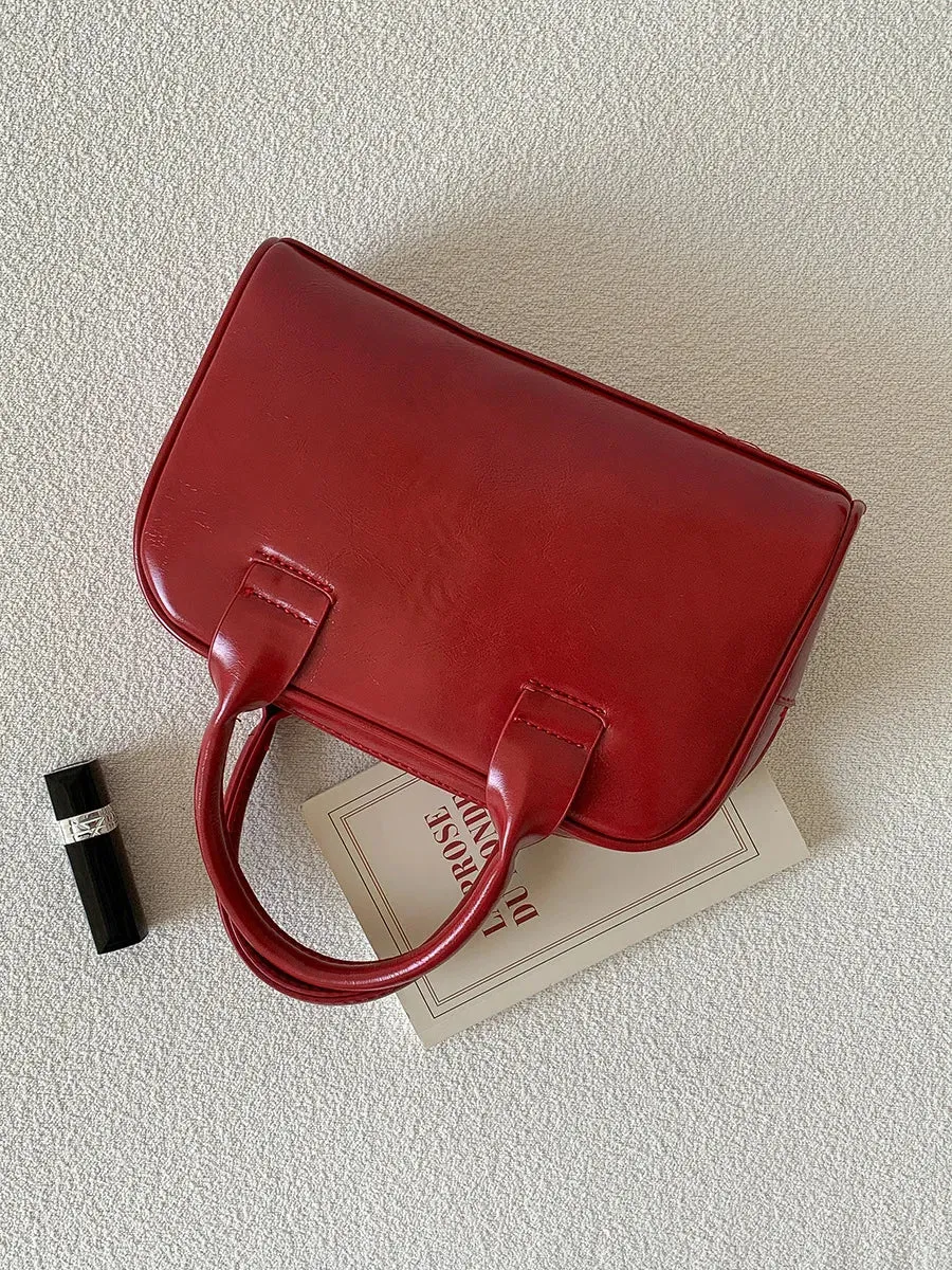 Fashion Retro Women Small Pillow Silver Handbags and Purses Winter Leather Crossbody Bags Lady Shoulder Bags