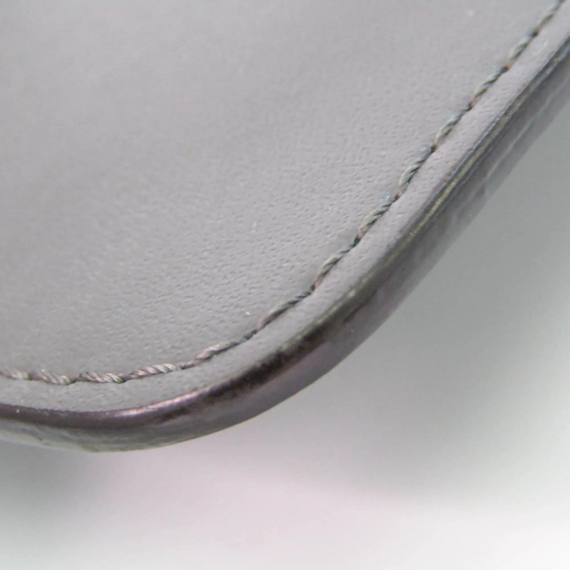 Fendi 8AP151SRO Women's Leather Coin Purse/coin Case Gray