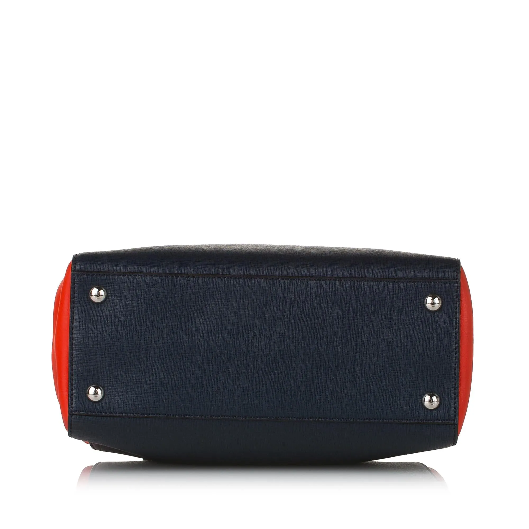Fendi Bicolor 2Jours Leather Satchel (SHG-32744)