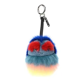 Fendi Blue Multi Mink Fur Monster Kid Bag Charm