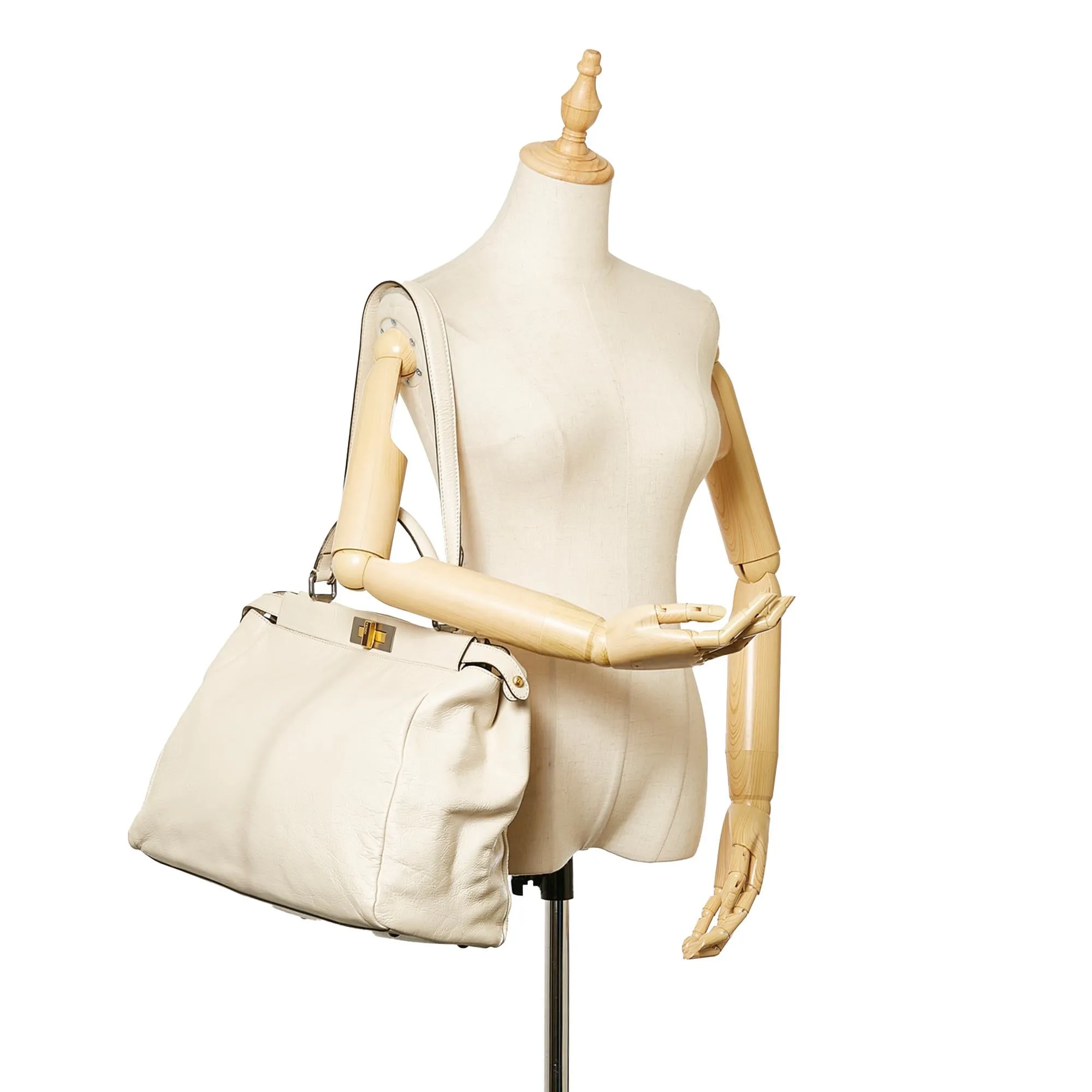 Fendi Peekaboo Leather Satchel (SHG-26729)
