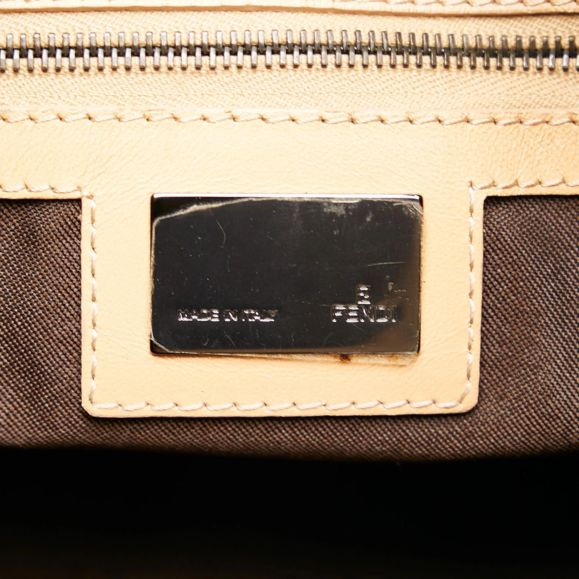 Fendi Zucchino Canvas Mamma Forever Shoulder Bag (SHG-36065)