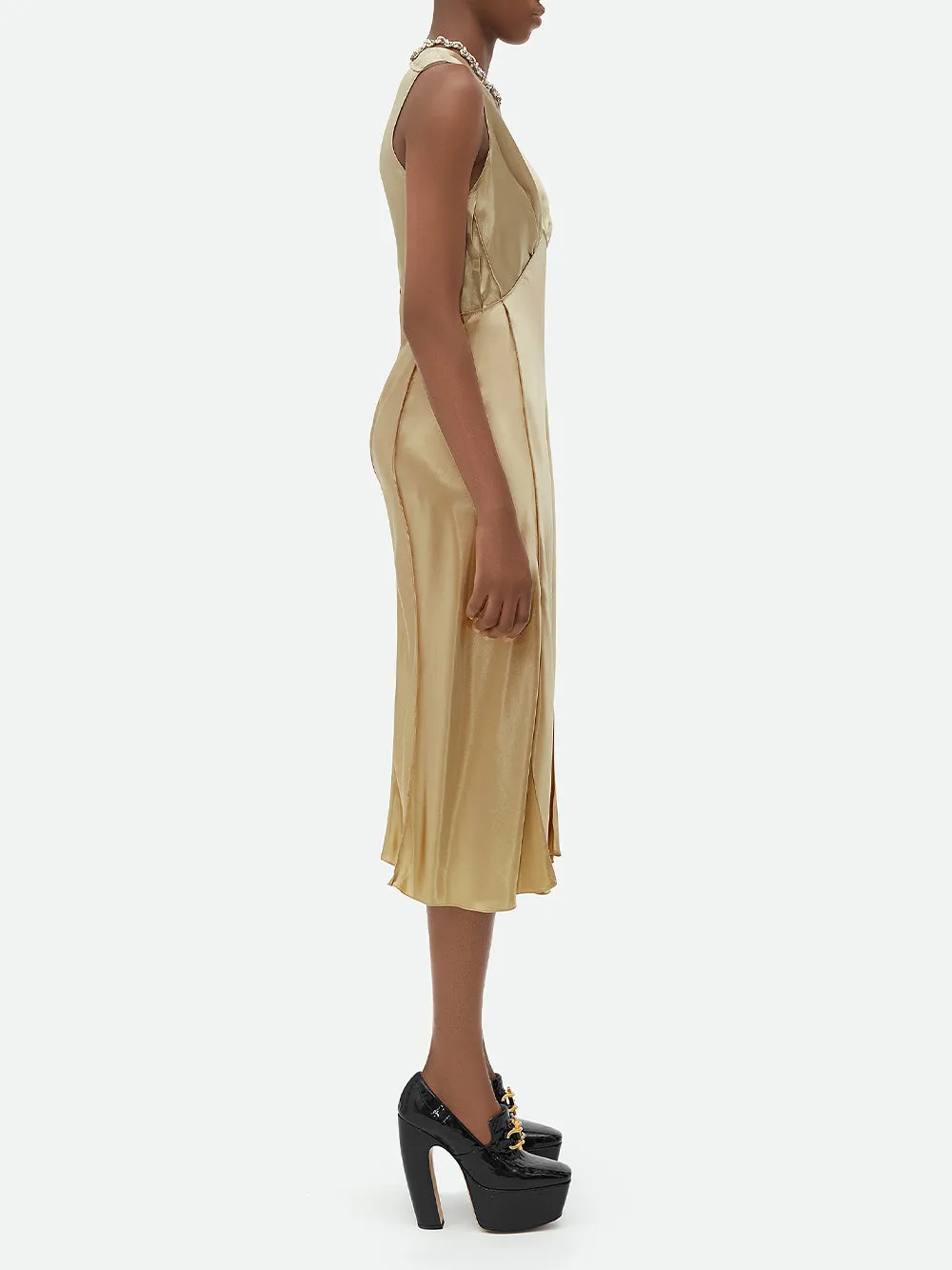 Fluid Satin Dress