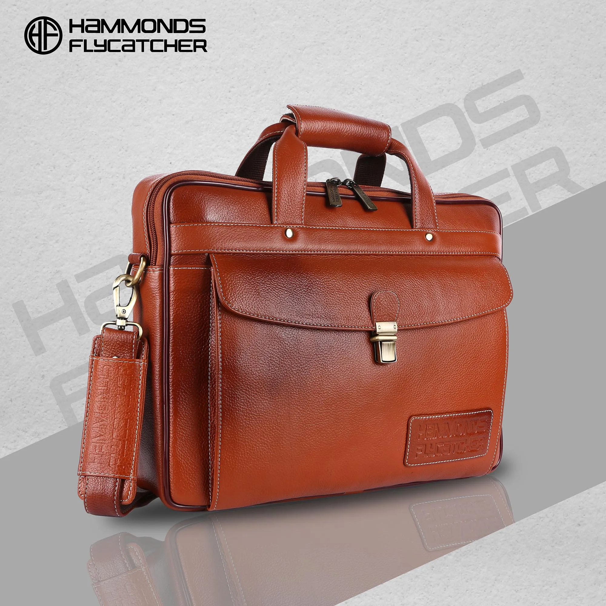 Genuine Leather Laptop Messenger Bag For Men - It Comes With 1 Year Warranty