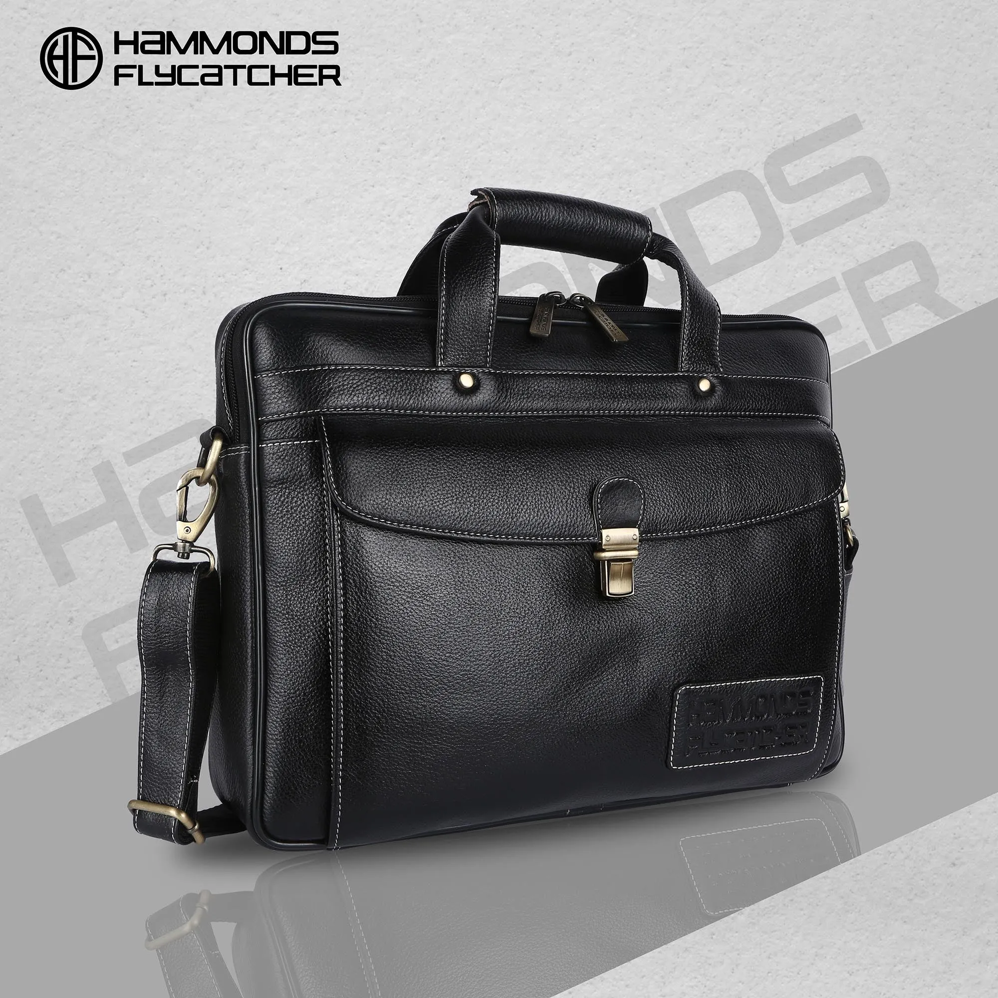 Genuine Leather Laptop Messenger Bag For Men - It Comes With 1 Year Warranty