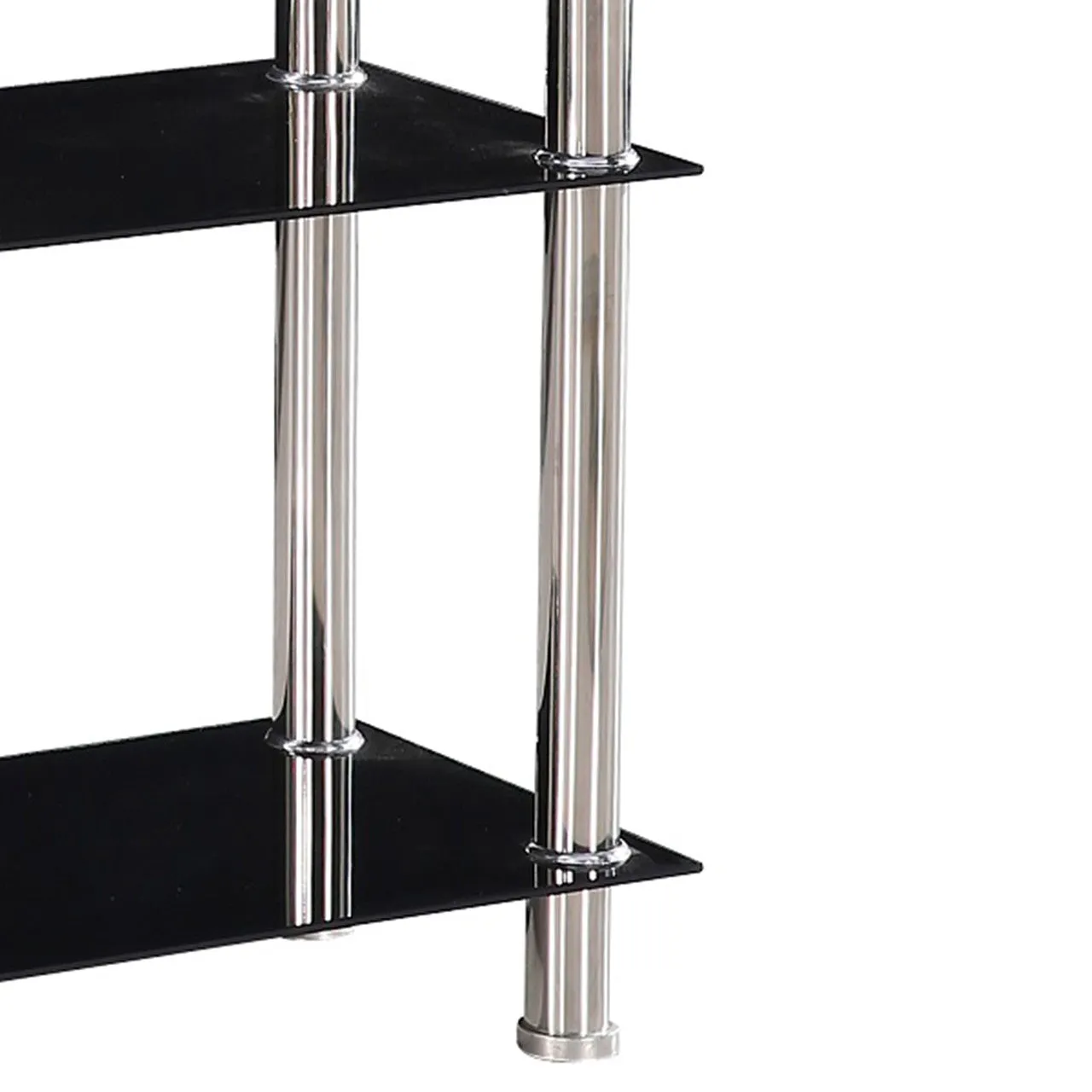 Go Green Woods Jane Decorative Glass 4 Tier Shelves Bookcase