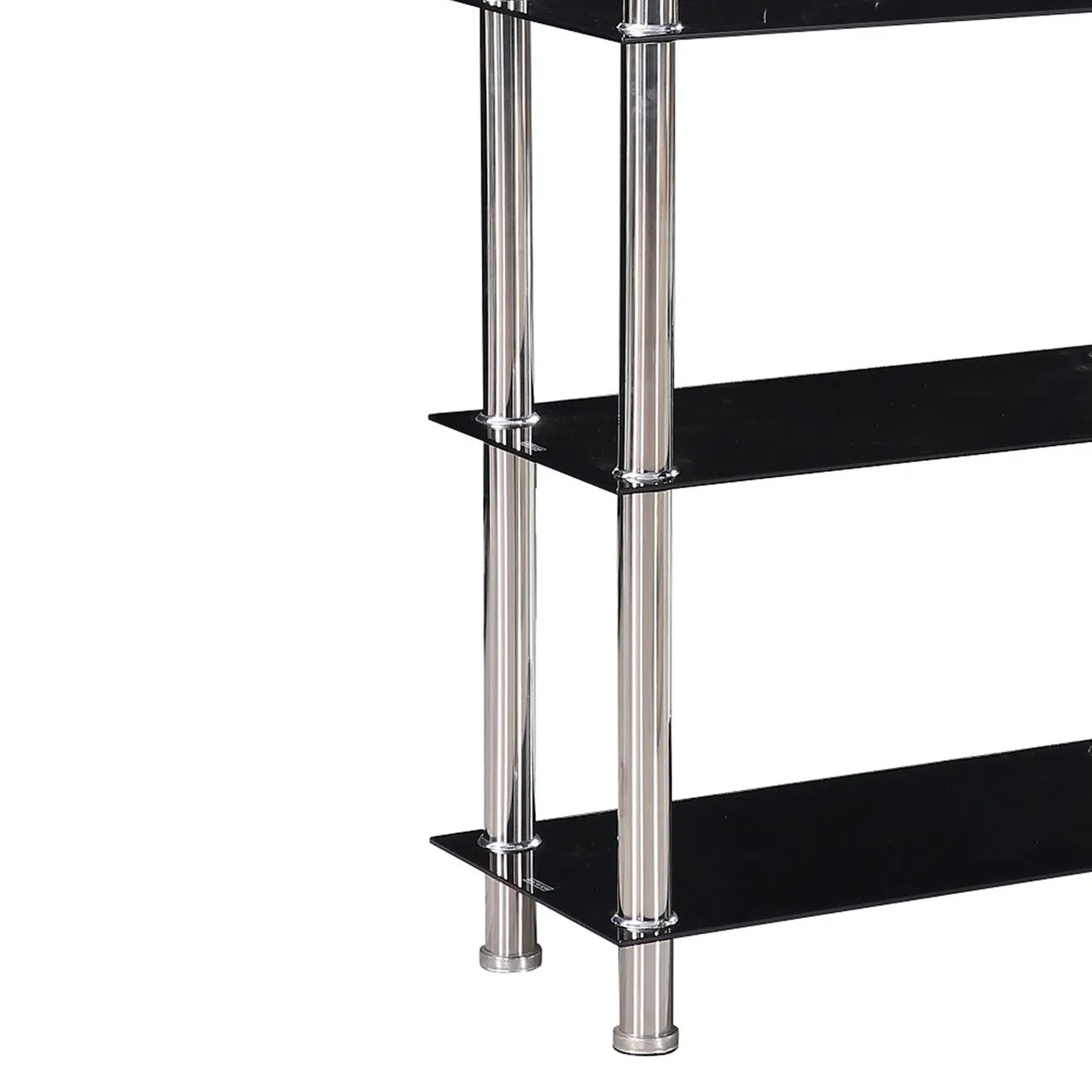 Go Green Woods Jane Decorative Glass 4 Tier Shelves Bookcase