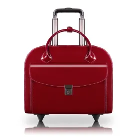 GRANVILLE | 15” Leather Wheeled Laptop Briefcase